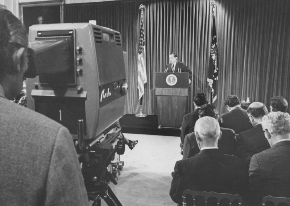 1970: Nixon deploys American troops to Cambodia